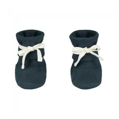 Gray Label - Organic Cotton Baby Slippers | Gray Blue