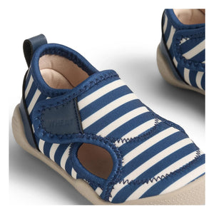 Wheat - Striped Spiral Water Shoes | Blue