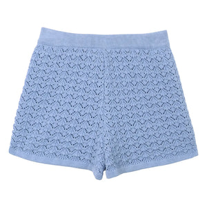 Mipounet - Blue Cherry Crochet Short Shorts | Blue
