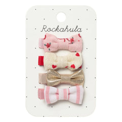 Rockahula Kids - 4'lü Mini Fiyonk Tokalar | Pembe