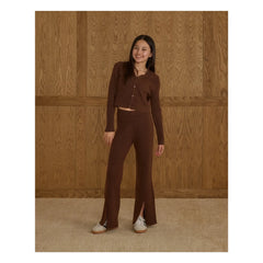 Rylee + Cru - Ribbed Jersey Leggings | Brown