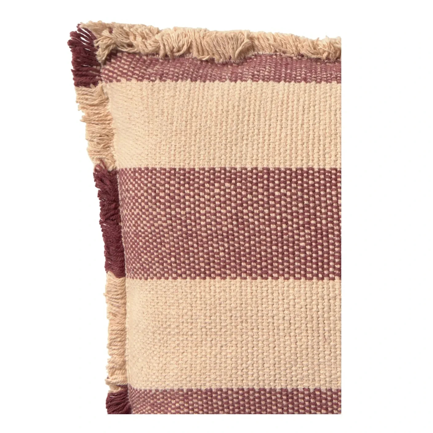 Lorena Canals - Striped Rectangular Pillow | Burgundy
