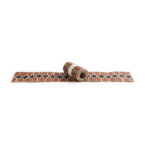 Le Monde Sauvage - Superfrise Vertebra Sienne - 9 yapraklı set | Terracotta