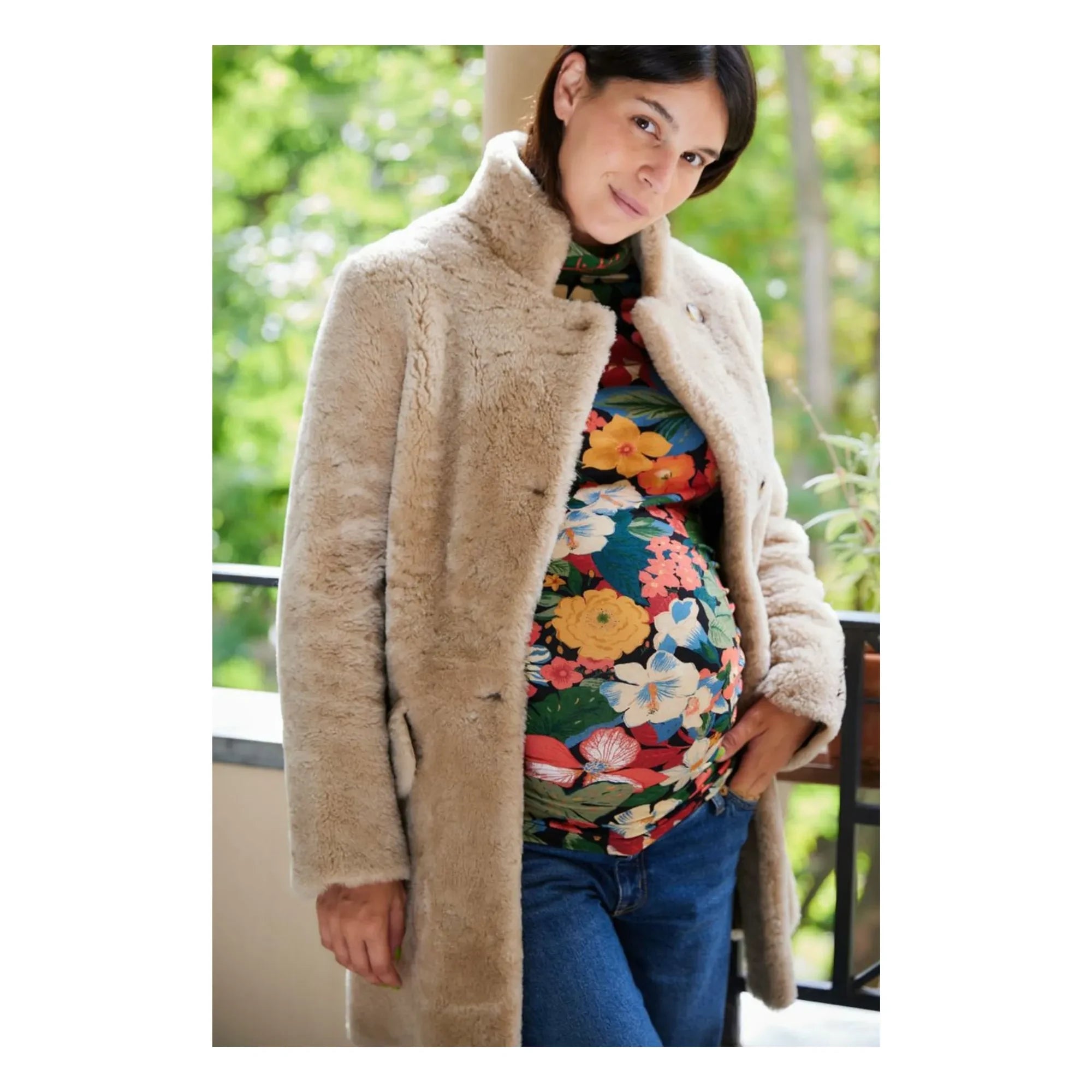 Paloma Collection - Mathilda Berries Maternity Top | Green