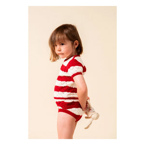 birinit - Bloomer Pointelle Chili Striped | Red