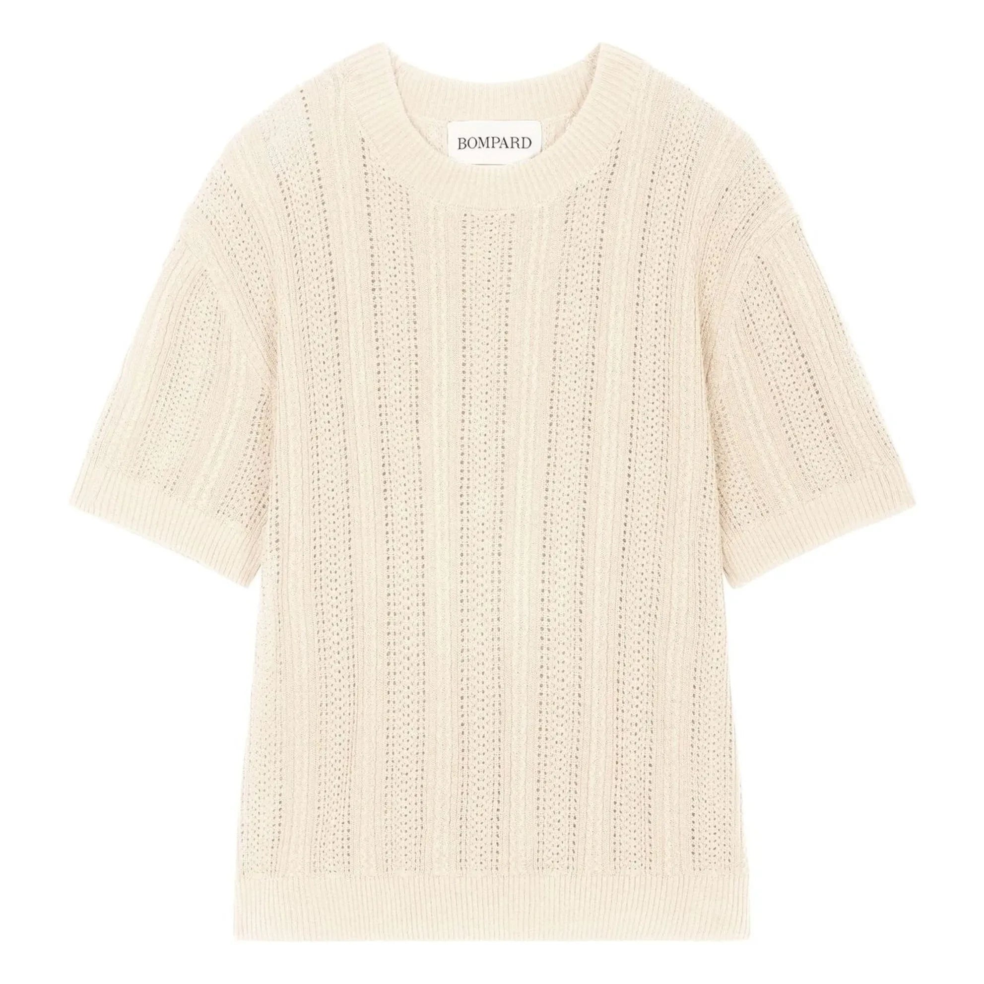 Bompard - Pointelle Cashmere & Silk Sweater | Natural