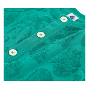 Petit Bateau - Organic Cotton Palm Towel Jumpsuit | Green