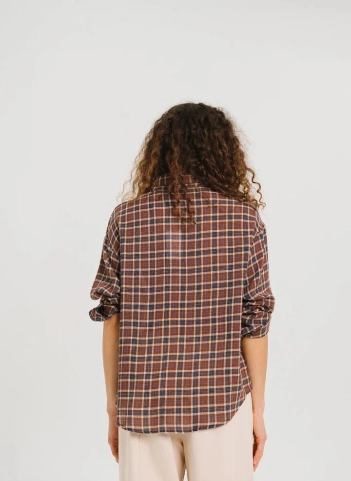 Sacrécoeur - Enora Laine shirt | Taupe brown
