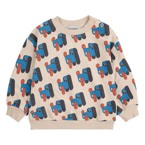 Bobo Choses - Sweat Dogs Organik Pamuk | Bej