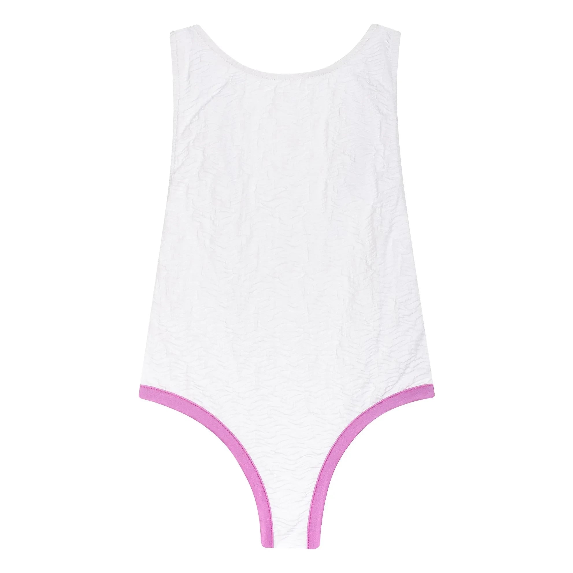 My First Cantê - Emma Wavy Textured Swimsuit | White