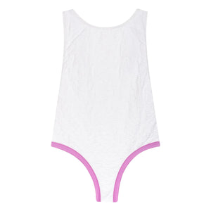 My First Cantê - Emma Wavy Textured Swimsuit | White