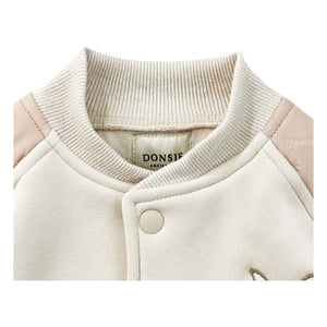 Donsje - Noal Bi-Material Bomber | Ecru