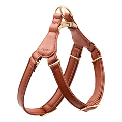 Cafide - Vegan Leather Dog Harness Step In | Brown