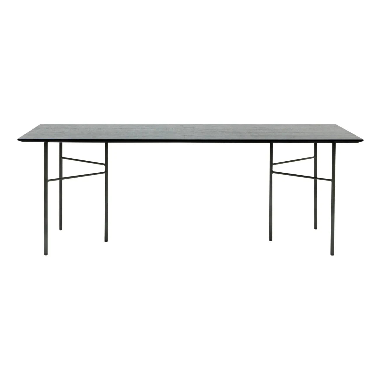 Ferm Living - Mingle Rectangular Table - FSC Wood, Metal Legs | Black