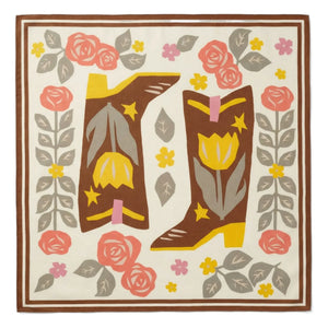 Hundred Pieces - Scarf Elyne Çizme | Kırık beyaz