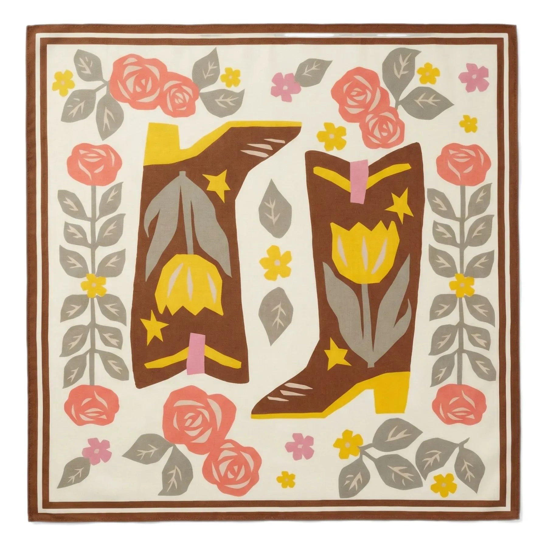 Hundred Pieces - Scarf Elyne Çizme | Kırık beyaz
