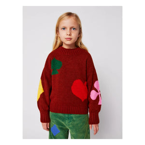 Bobo Choses - Wool Heart Sweater | Red