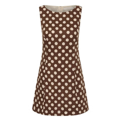 Faithfull the Brand - Pois Lydie Linen and Cotton Dress | Chocolate