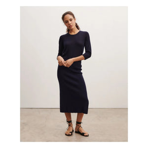 Bompard - Silk and Cashmere Side-Slit Knit Skirt | Black