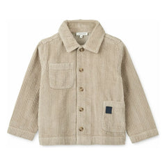 Liewood - Paule Organic Cotton Velvet Shirt Jacket | Beige