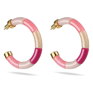 Parabaya - Personalized Bola Earrings | Pink