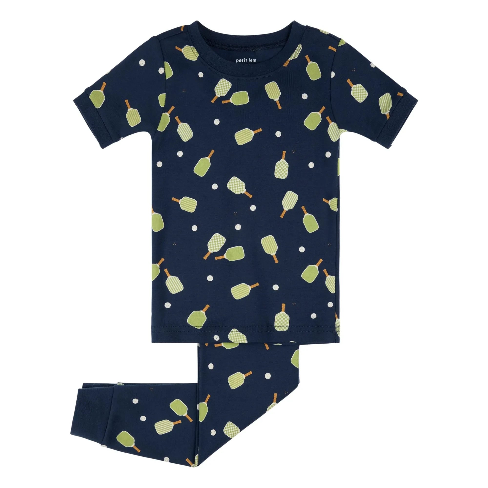 Petit Lem - Organic Cotton T-Shirt Pajamas | Navy Blue