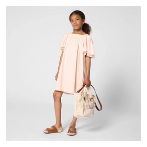 Chloé - Organic Cotton Logo Tote Bag | Chalk