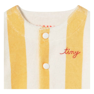 Tinycottons - Striped Organic Cotton Sweatshirt | Yellow