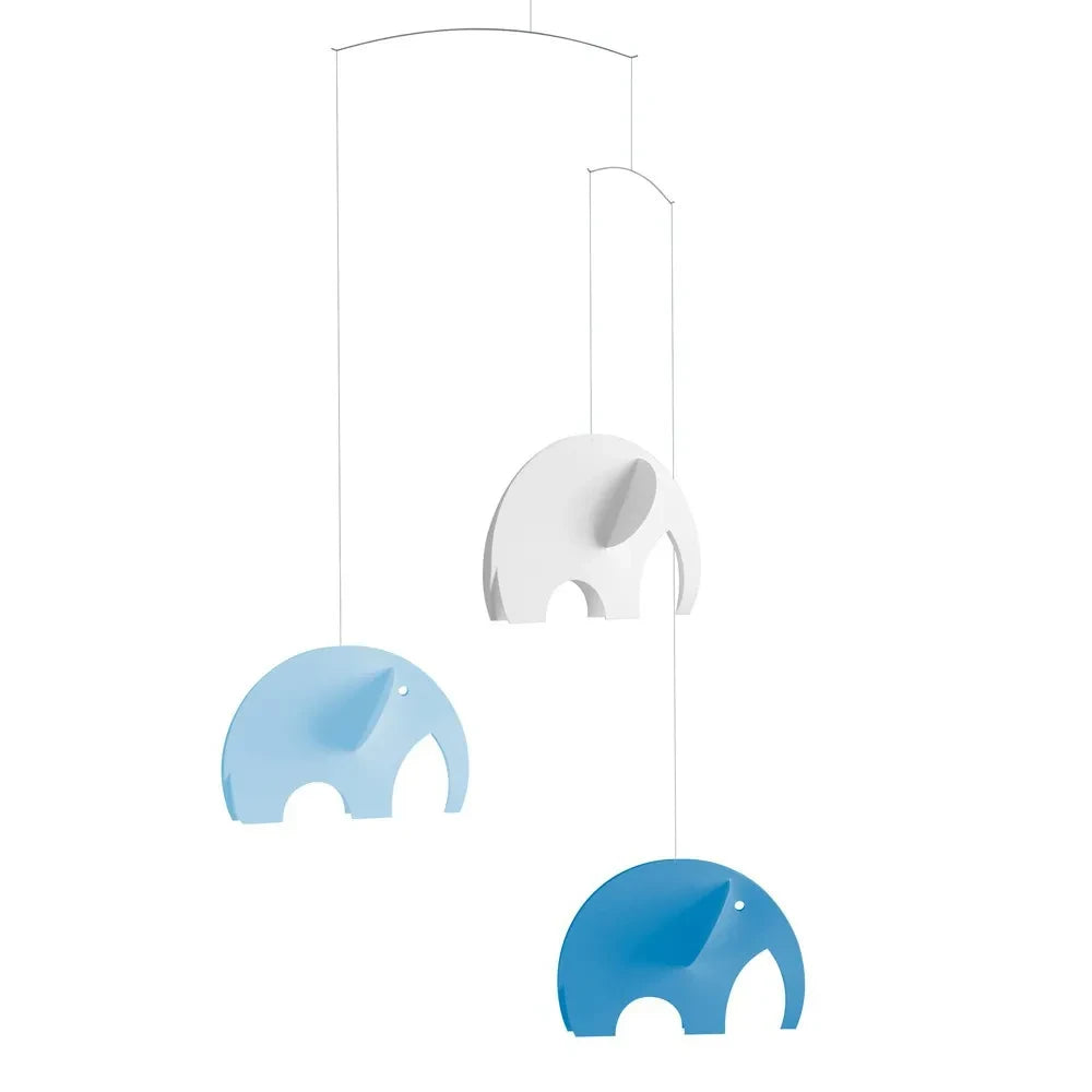 Flensted - Elephant Mobile | Blue