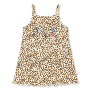 Konges Sløjd - Famo Leopard Organic Cotton Dress | Beige
