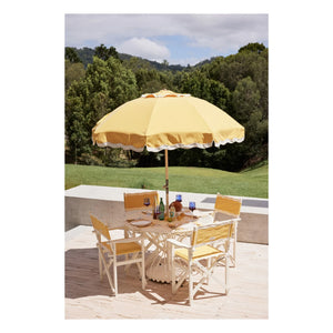 Business & Pleasure Co. - Beach Club Wavy Umbrella | Yellow