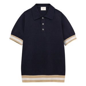 Ché Studios - Quinn pamuklu polo tişört | Lacivert