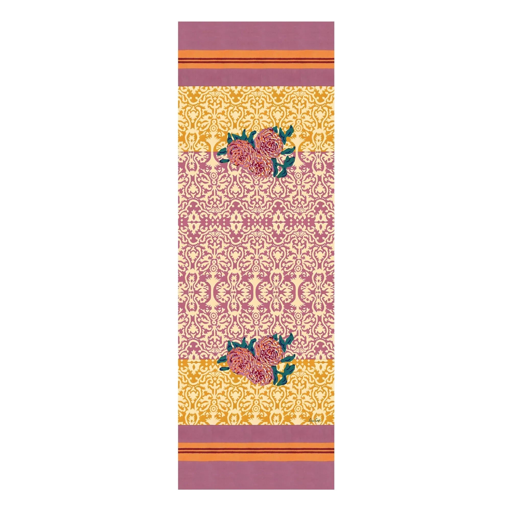 Lisa Corti - Dam Dam table runner | Straw Yellow