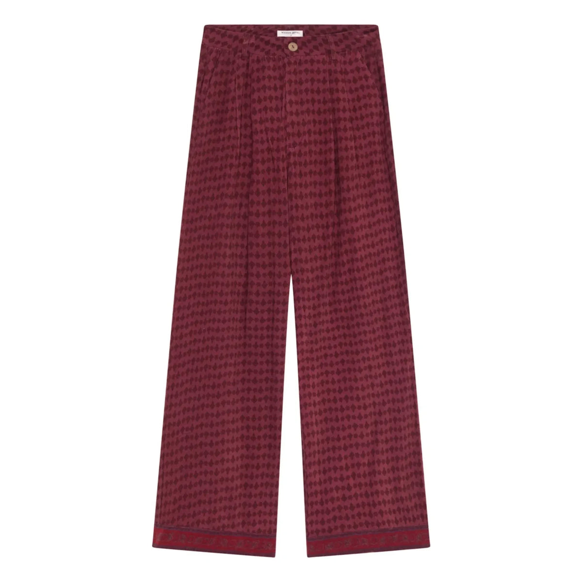 Maison Hotel - Paco Chateau Kadife Pantolon | Bordo