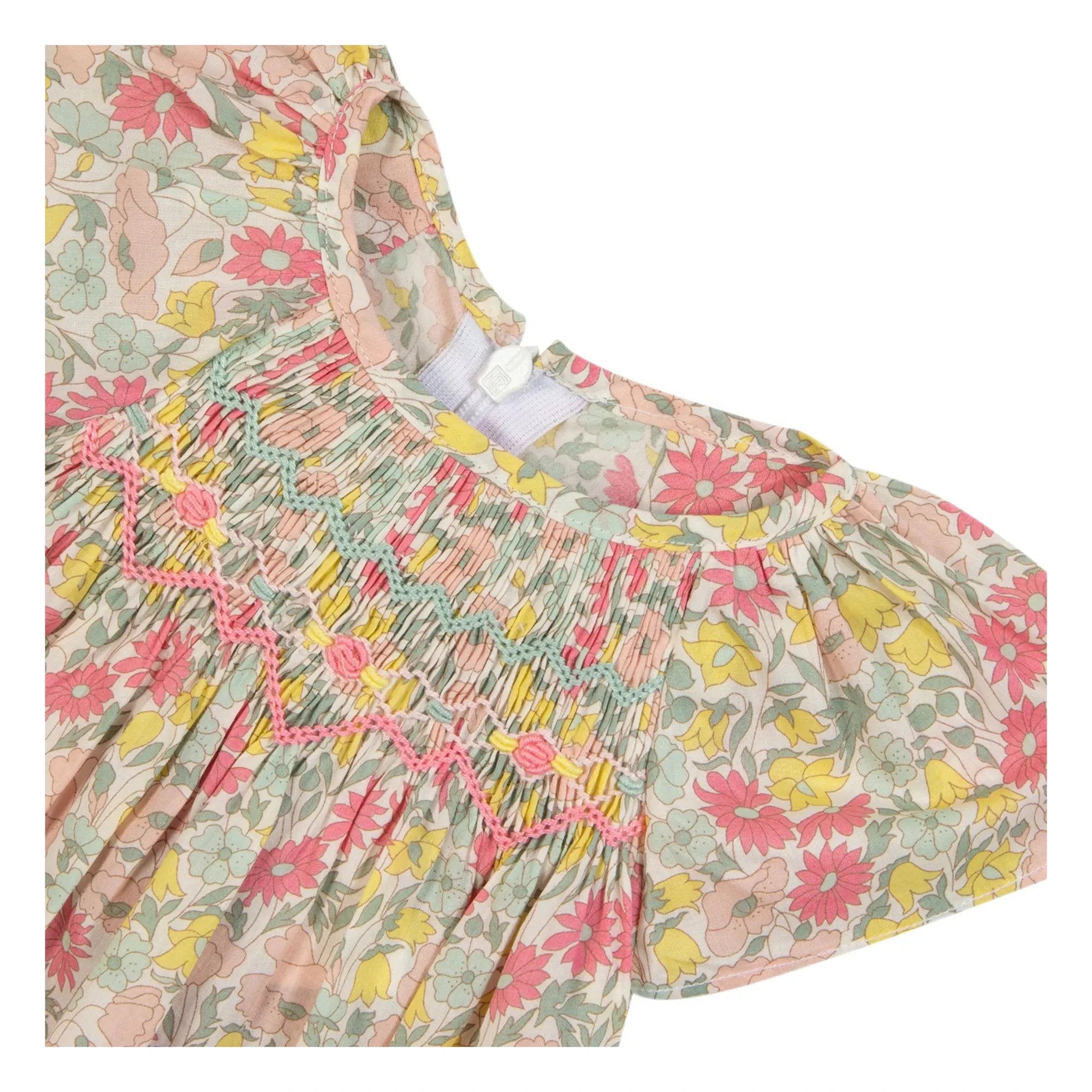 Tartine et Chocolat - Floral Gathered Blouse | Yellow
