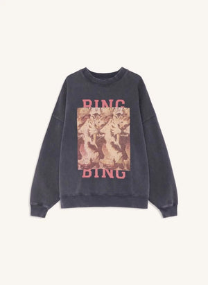 Anine Bing - Miles Tiger Bing cotton sweatshirt | Black