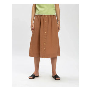 Matona - Pleated Skirt | Brown