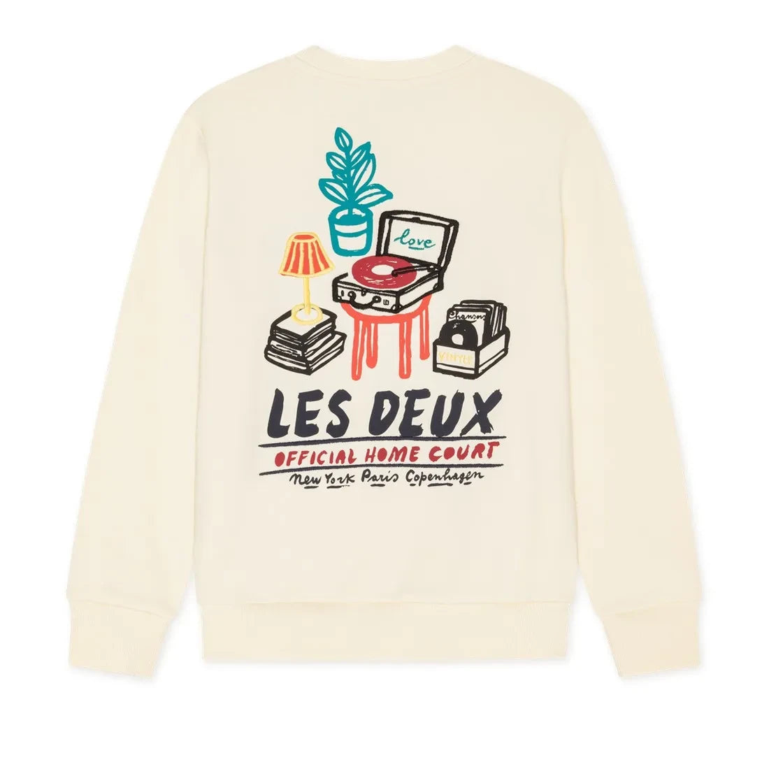 Les Deux - Les Deux Organic Cotton Platesli Sweatshirt | Cream