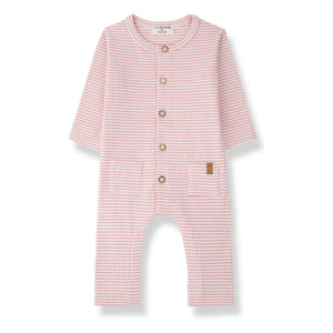 1+ in the family - Striped Cambrils Ribbed Pajama Set | Blush