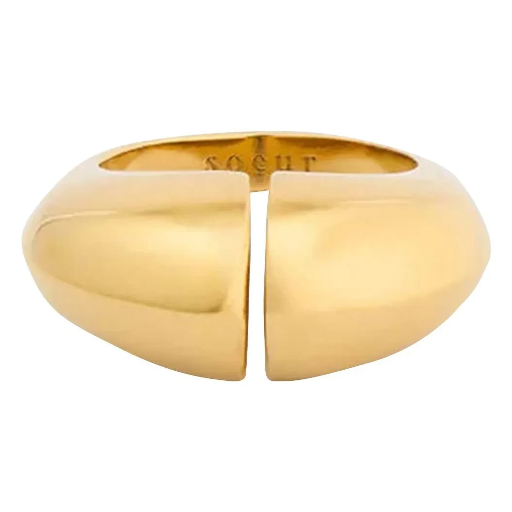 Sister - Gold Crescent Ring