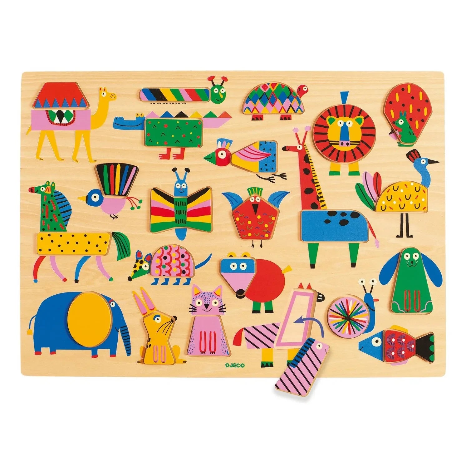 Djeco - Wooden Animal Jigsaw Puzzle