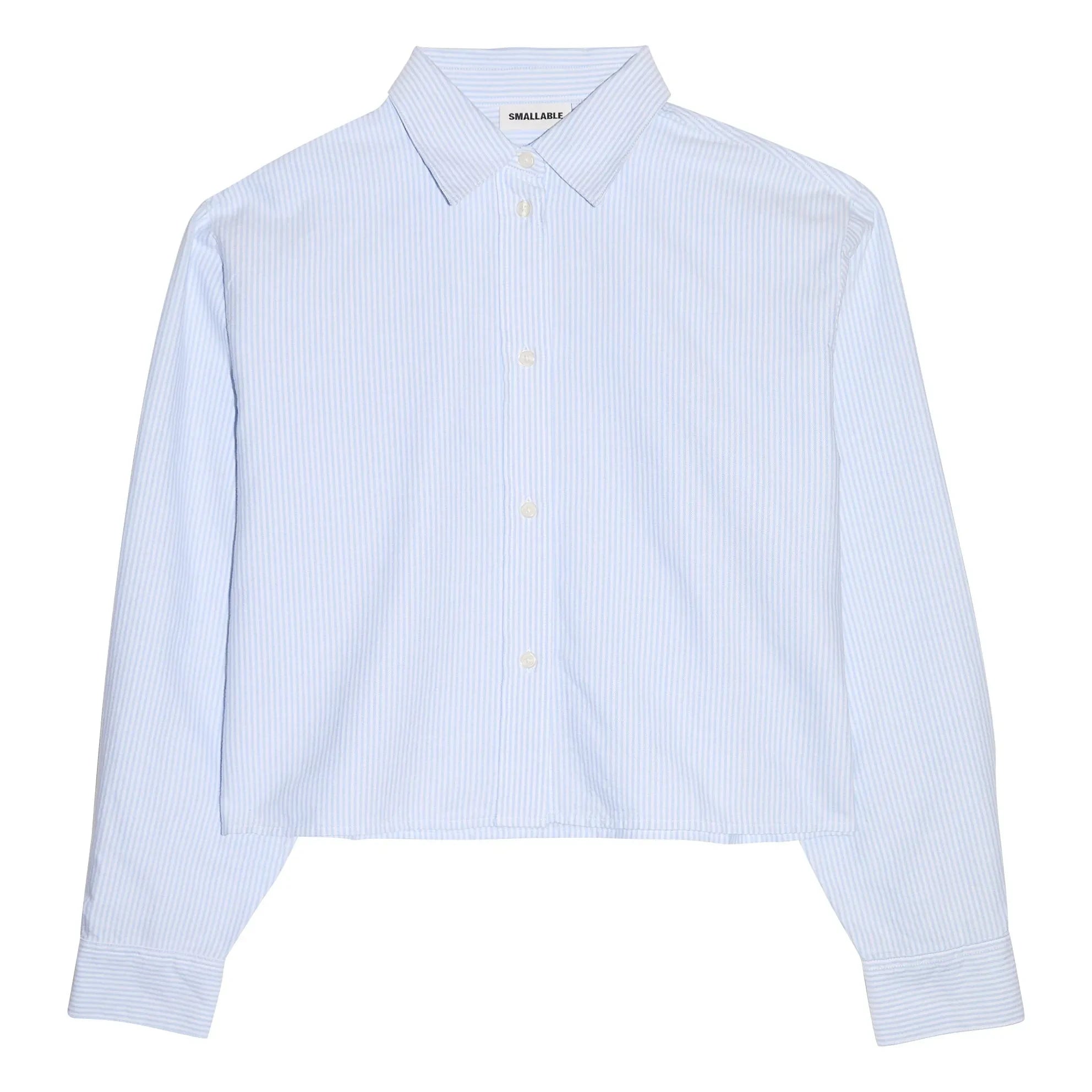 Smallable Woman - Striped Chili Short Shirt | Ice Blue