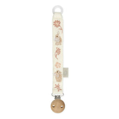 Cam Cam - Augusta Embroidered Pacifier Clip | Peach
