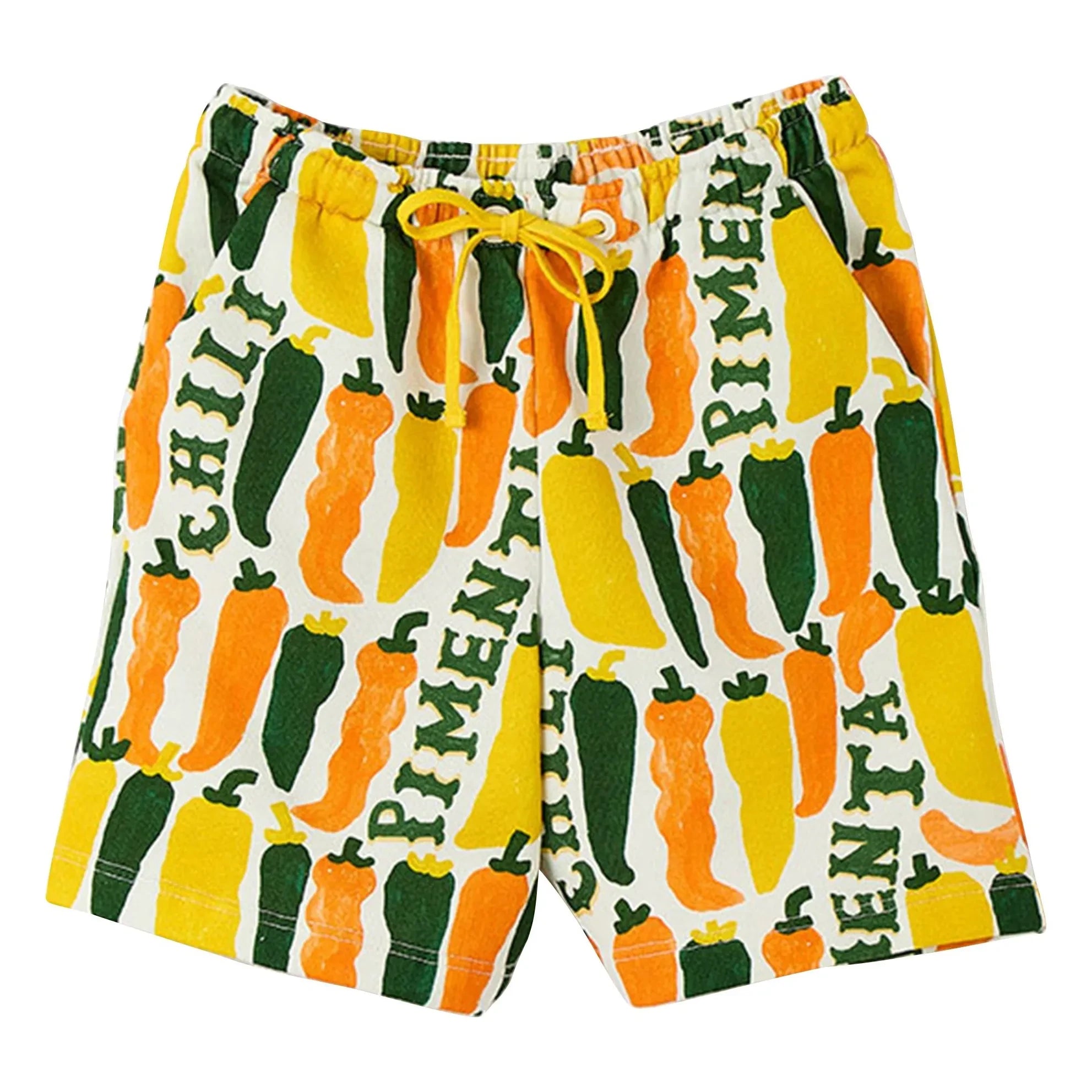 Fabula - Peppers Fleece Shorts | Yellow