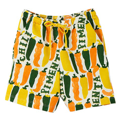 Fabula - Peppers Fleece Shorts | Yellow
