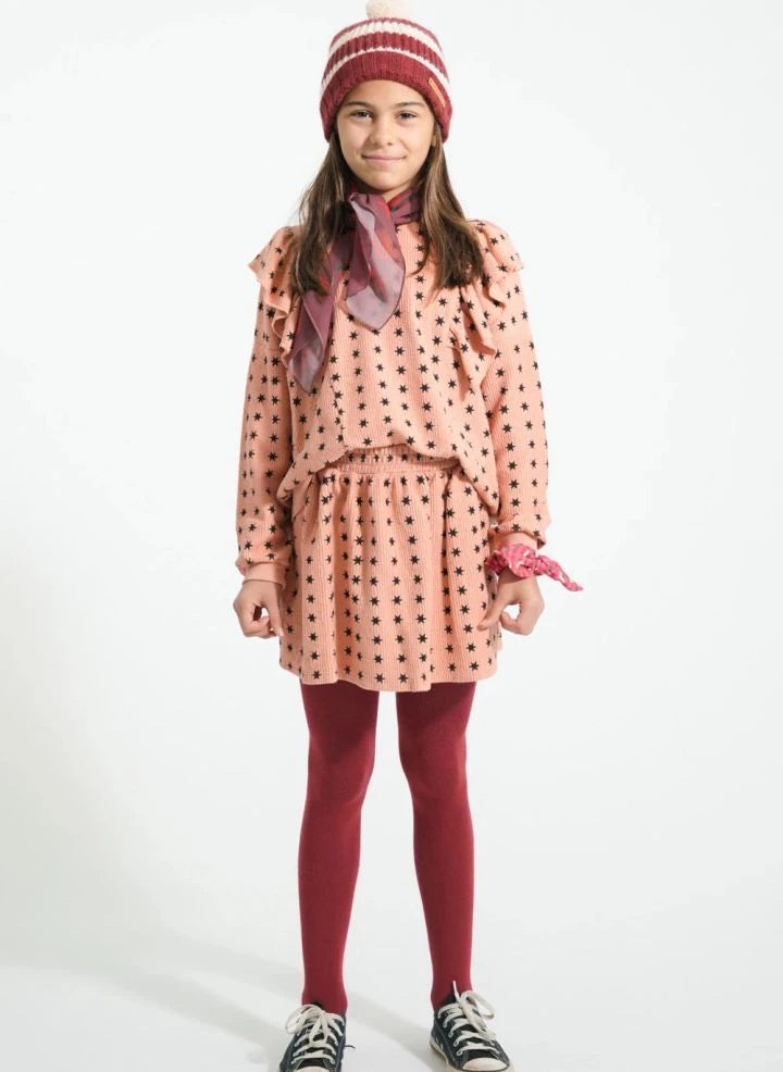 Piupiuchick - Striped Wool Beanie | Burgundy