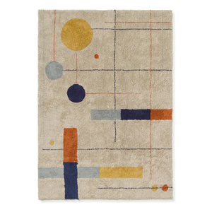 Lorena Canals - Geometric Patterned Rug | Beige