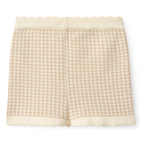 Copenhagen Colors - Organic Cotton Jacquard Check Shorts | Beige Pink