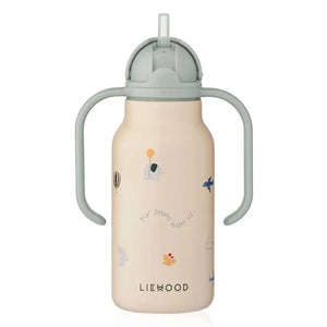 Liewood - Kimmie Paslanmaz Çelik Su Şişesi - 250 ml | Flying/Sandy