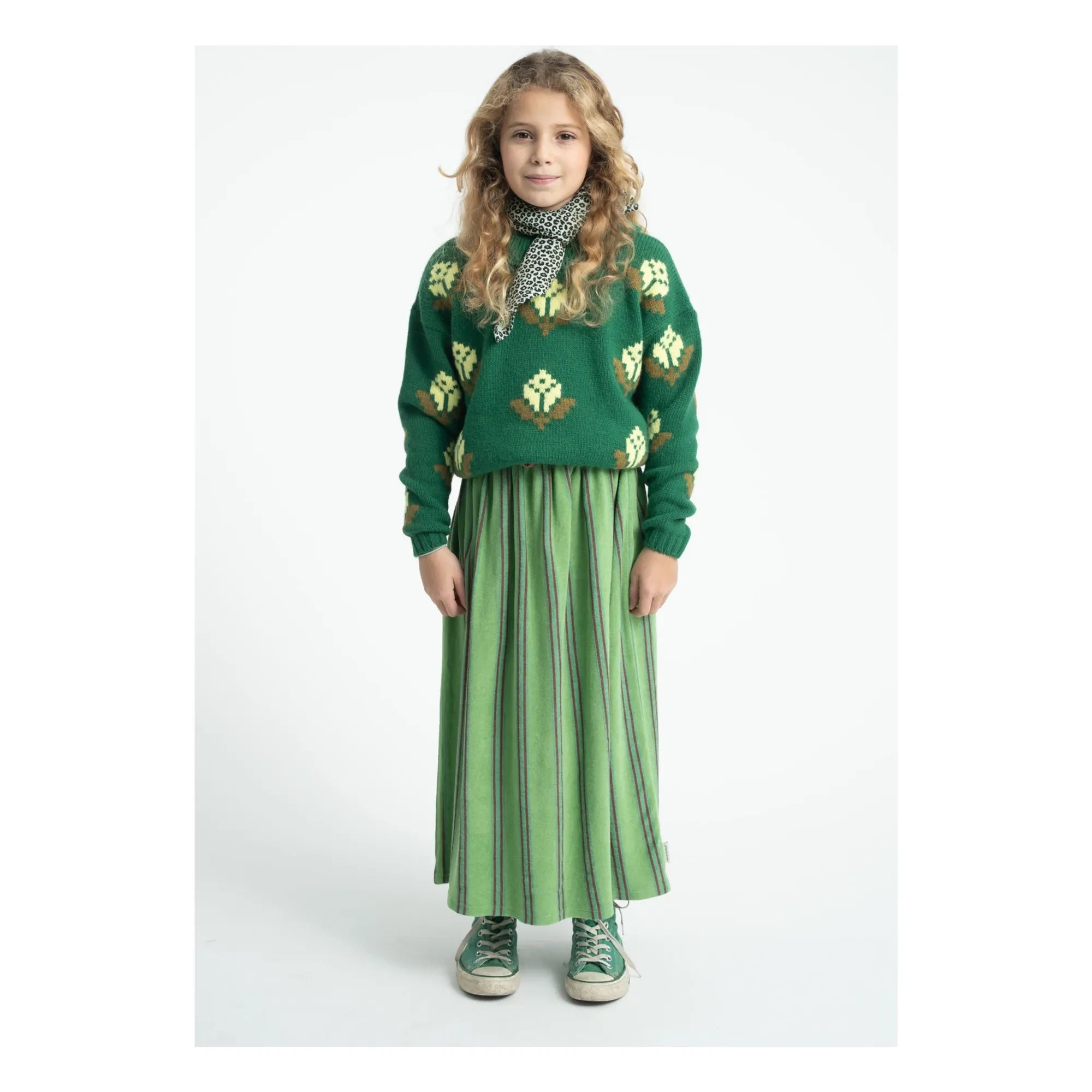 Piupiuchick - Floral Sweater | Green